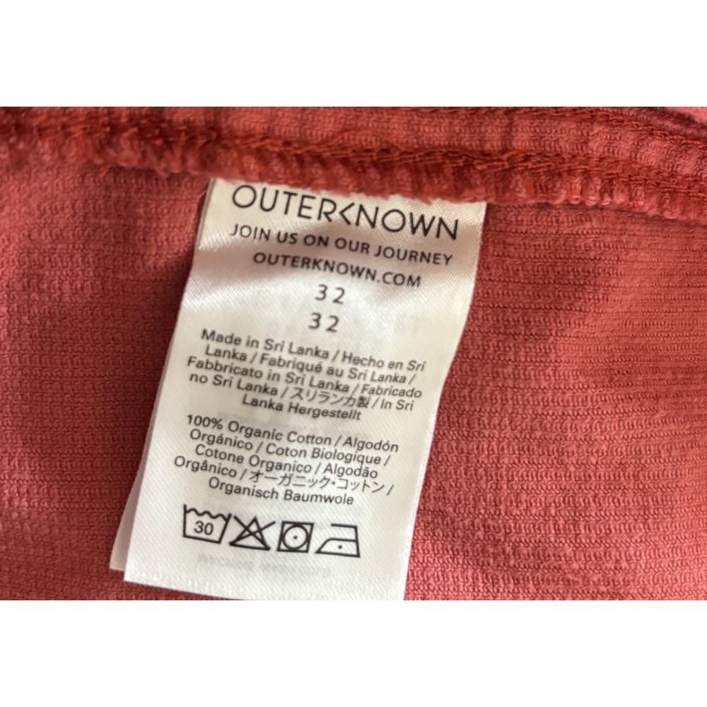 Outerknown Shorts 32 rust Seventyseven Cord Utility 8" Pockets 70s Surf Retro - Picture 13 of 16